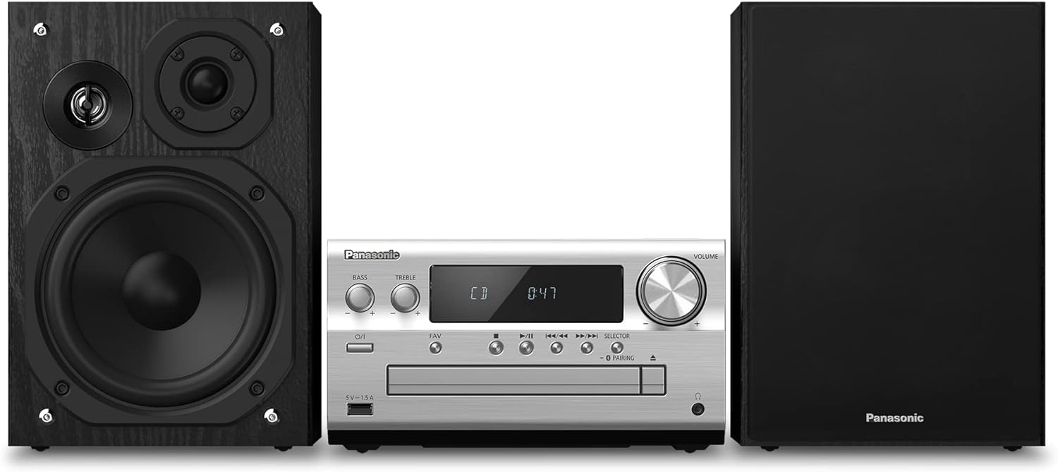 Panasonic SC - PMX802E - S 120W Premium Hi - Fi Network System with Bluetooth and DAB + One Size Silver - Amazing Gadgets Outlet