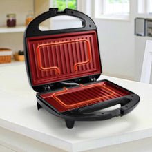 Panini Press Sandwich Maker, Sandwich Press with Indicator Lights, Cool Touch Handle, Non - Stick Coated Plates, 750W, Black - Amazing Gadgets Outlet