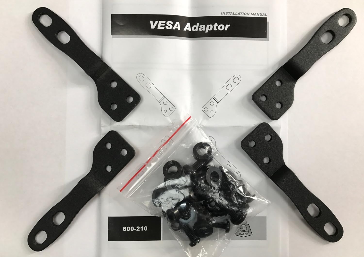 Part King VESA Adaptor Arm Plates Convert Exsting TV Wall Bracket Mount from 75x75mm 100x100mm to 200x100mm or 200x200mm - Amazing Gadgets Outlet