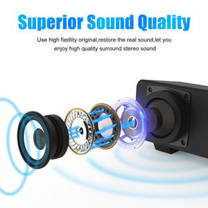 PC Speakers, RGB Computer Speaker, USB Soundbars, Desktop Gaming Speaker with Cool LED Lights, Multimedia Speakers Perfect for PC Computer Monitor, Laptop - Amazing Gadgets Outlet