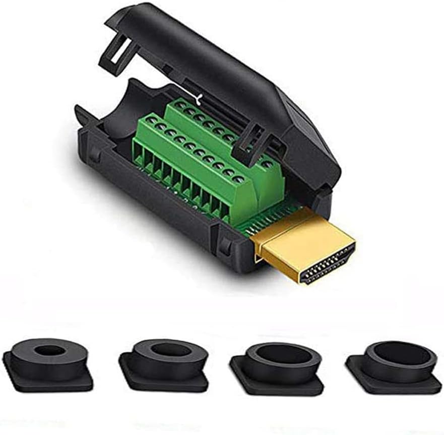 PENGLIN HDMI Solderless Male Quick Connector, Free Welding Terminal Breakout Connector Board with Case Accessories - Amazing Gadgets Outlet