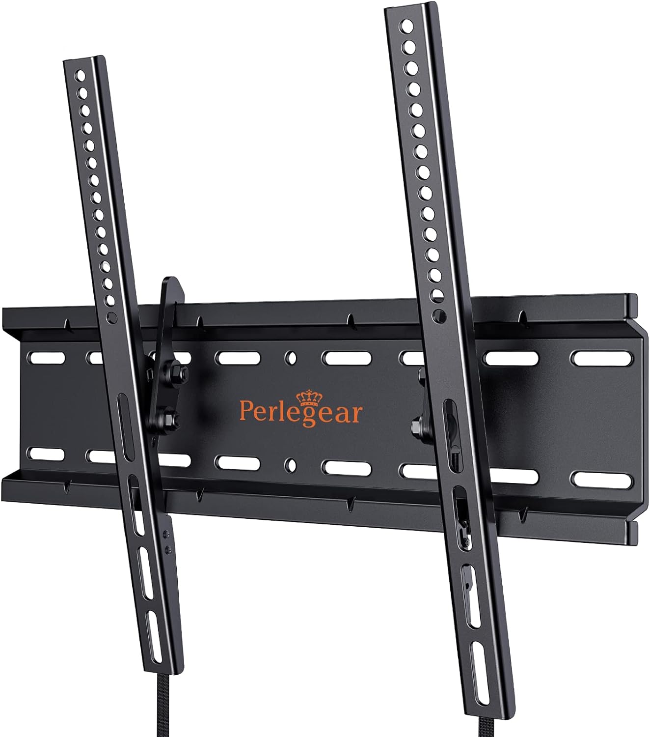 Perlegear TV Wall Bracket for 26 - 60 inch TVs up to 52kg, Sturdy Tilt TV Bracket with VESA 75x75 - 400x400mm, 55 Inch Slim Wall Mount with Safe Pull Strings - Amazing Gadgets Outlet