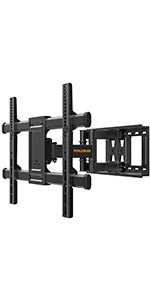 Perlegear TV Wall Bracket for 26 - 60 inch TVs up to 52kg, Sturdy Tilt TV Bracket with VESA 75x75 - 400x400mm, 55 Inch Slim Wall Mount with Safe Pull Strings - Amazing Gadgets Outlet