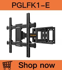 Perlegear TV Wall Bracket for Most 37–82 inch LCD LED OLED Flat Curved TVs up to 45kg, Low Profile Tilt TV Bracket, Ultra Slim Heavy - Duty TV Wall Mount with Max VESA 600x400mm, PGLT4 - Amazing Gadgets Outlet