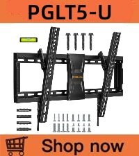 Perlegear TV Wall Bracket for Most 37–82 inch LCD LED OLED Flat Curved TVs up to 45kg, Low Profile Tilt TV Bracket, Ultra Slim Heavy - Duty TV Wall Mount with Max VESA 600x400mm, PGLT4 - Amazing Gadgets Outlet