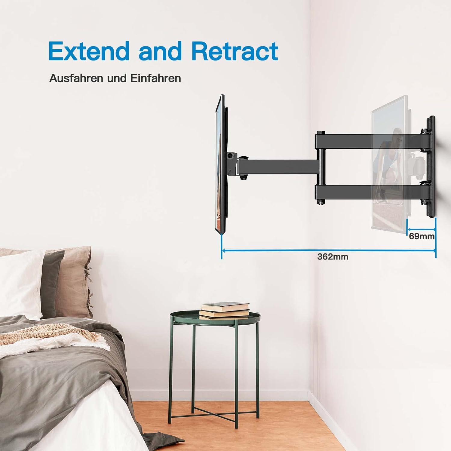 PERLESMITH TV Wall Bracket for Most 13 - 42 Inch TVs, 20kg Weight Capacity Max VESA 200x200mm, Solid and Sturdy TV Mount with Swivel Tilt Level Tool and Cable Ties PSSFK1 - E - Amazing Gadgets Outlet