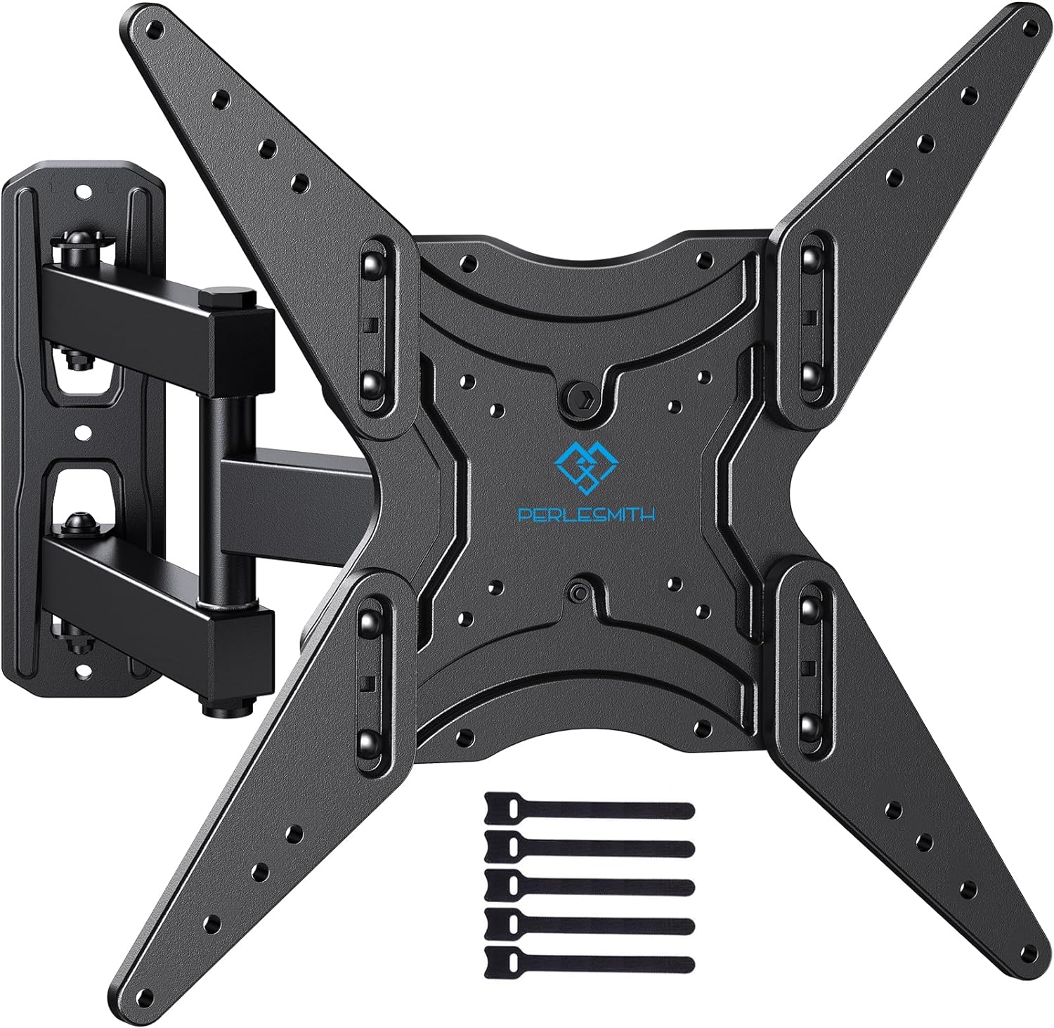 PERLESMITH TV Wall Bracket Swivel Tilt Extend, Universal TV Bracket Wall Mount for 26 - 60 Inch Flat/Curved TVs, Adjustable TV Bracket Holds up to 32KG Max.VESA 400x400mm - Amazing Gadgets Outlet