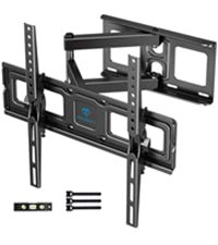 PERLESMITH TV Wall Bracket Swivel Tilt Extend, Universal TV Bracket Wall Mount for 26 - 60 Inch Flat/Curved TVs, Adjustable TV Bracket Holds up to 32KG Max.VESA 400x400mm - Amazing Gadgets Outlet