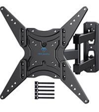 PERLESMITH TV Wall Bracket Swivel Tilt Extend, Universal TV Bracket Wall Mount for 26 - 60 Inch Flat/Curved TVs, Adjustable TV Bracket Holds up to 32KG Max.VESA 400x400mm - Amazing Gadgets Outlet