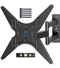 PERLESMITH TV Wall Bracket, TV Bracket for 37 - 85 Inch TVs up to 60kg, Swivel Tilt Extend TV Wall Mount, 65 inch TV Wall Bracket max. VESA 600x400mm - Amazing Gadgets Outlet