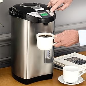 Perma Therm Instant Hot Water Dispenser: Fast Rapid Boil - 5 Litre Capacity 18 Cup Electric Instant Kettle. Perfect for Home or Office - Amazing Gadgets Outlet