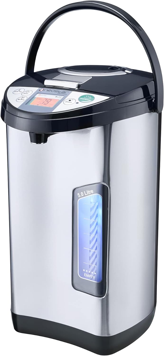 Perma Therm Instant Hot Water Dispenser: Fast Rapid Boil - 5 Litre Capacity 18 Cup Electric Instant Kettle. Perfect for Home or Office - Amazing Gadgets Outlet