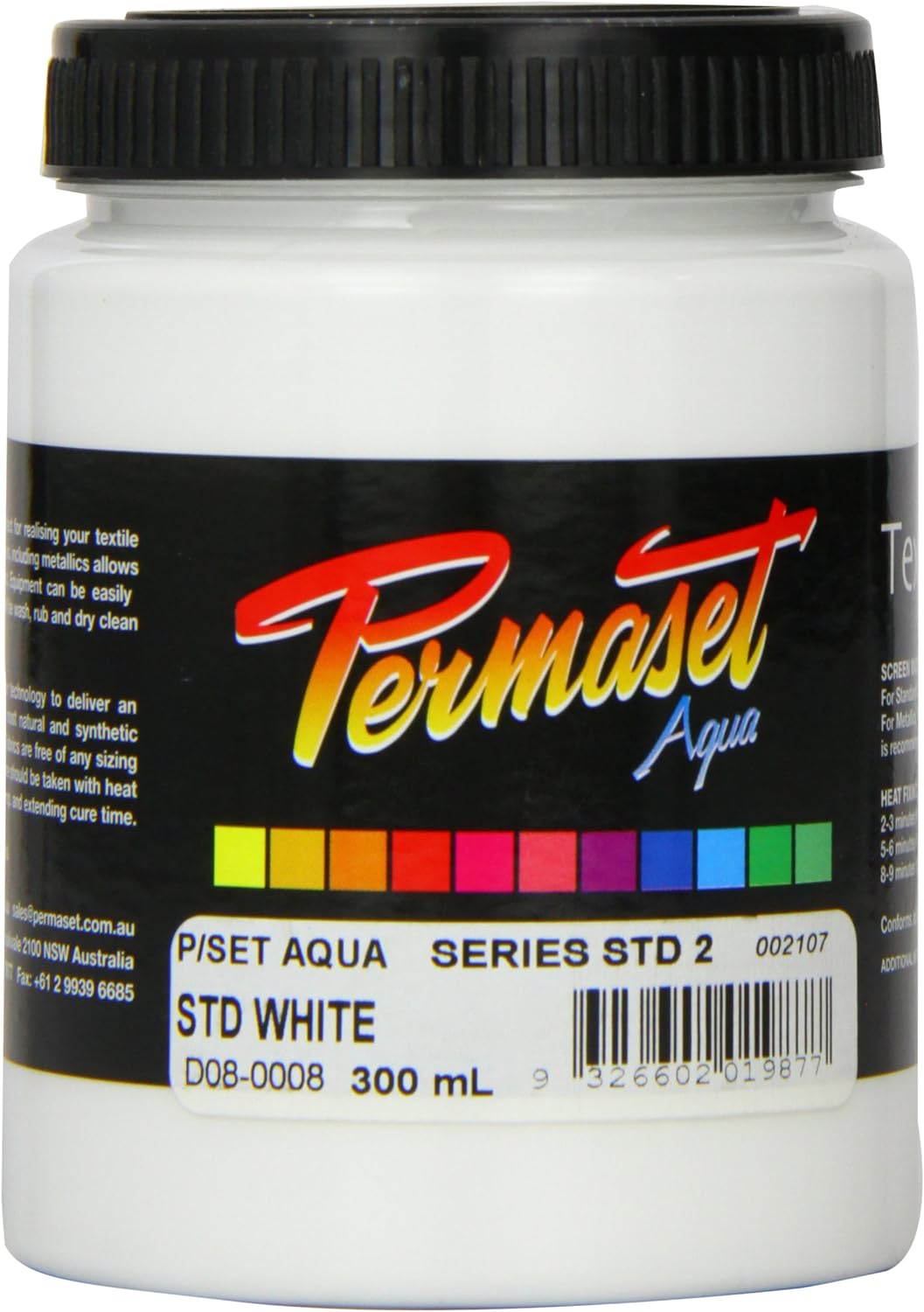 Permaset Aqua 300ml Fabric Printing Ink - Standard White - Amazing Gadgets Outlet