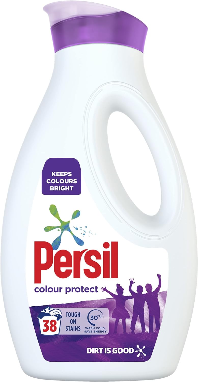 Persil Non Bio Laundry Washing Liquid Detergent 100% recyclable bottle tough on stains, gentle next to sensitive skin 38 wash 1.026 l - Amazing Gadgets Outlet