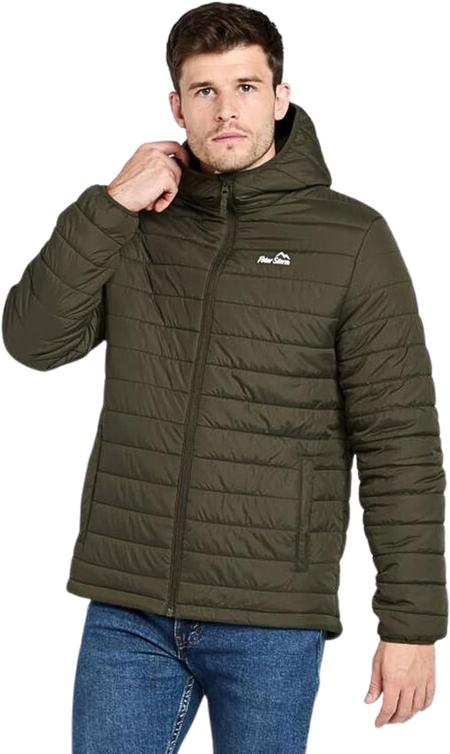 Peter Storm Men's Blisco II Insulated Jacket with Hood and 2 Pockets, Water Repellent and Lightweight Men's Jacket - Amazing Gadgets Outlet