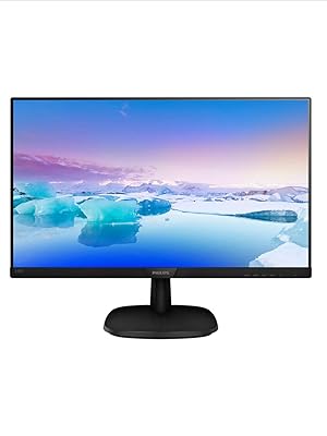 PHILIPS 243V7QJABF - 24 Inch FHD Monitor, 75Hz, 4ms, IPS, Speakers, Smart Image, Narrow Border, LowBlue mode (1920 x 1080, 250 cd/m², HDMI/VGA/DVI) - Amazing Gadgets Outlet