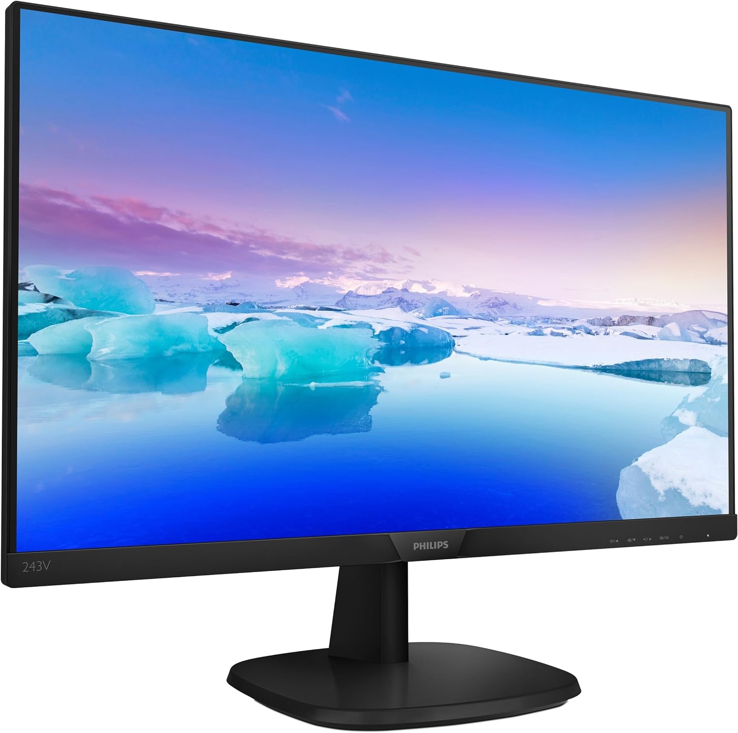 PHILIPS 243V7QJABF - 24 Inch FHD Monitor, 75Hz, 4ms, IPS, Speakers, Smart Image, Narrow Border, LowBlue mode (1920 x 1080, 250 cd/m², HDMI/VGA/DVI) - Amazing Gadgets Outlet