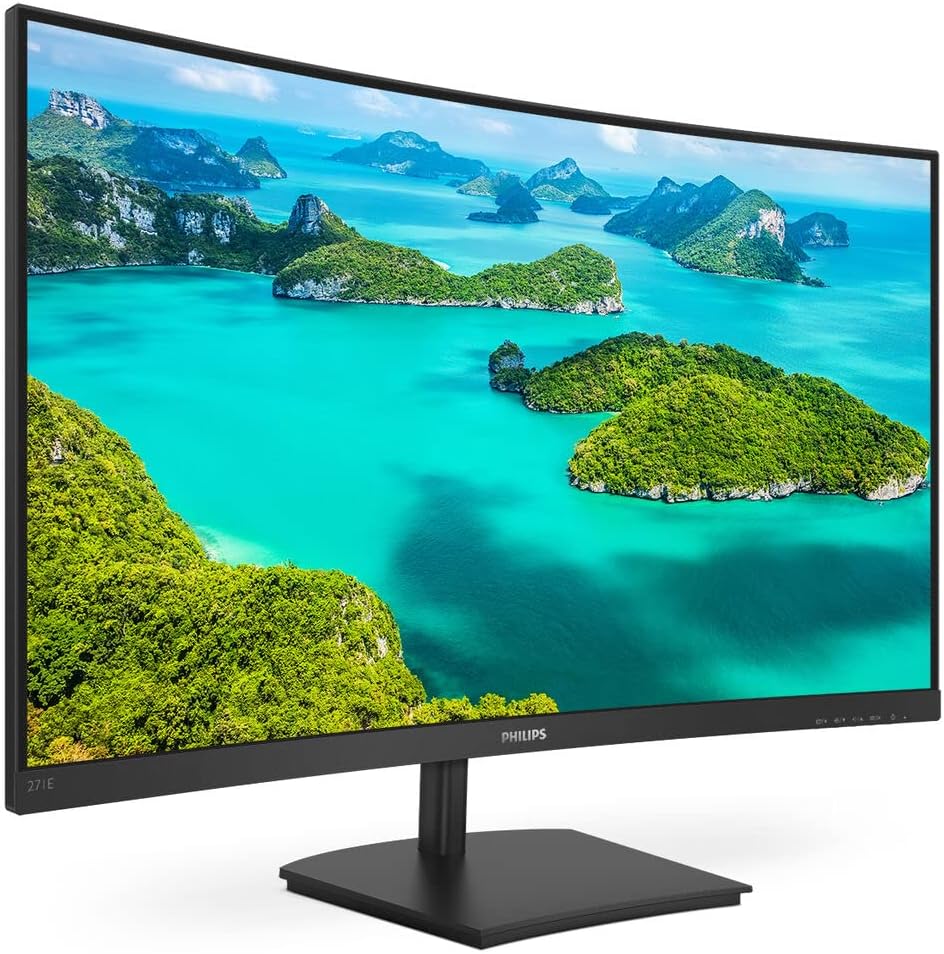 Philips 322E1C - 32 inch FHD Curved Monitor,75Hz, 4ms, VA, AMD FreeSync, Smart Image, Flicker free (1920 x 1080 , 250 cd/m² VGA/HDMI/DP/) - Amazing Gadgets Outlet