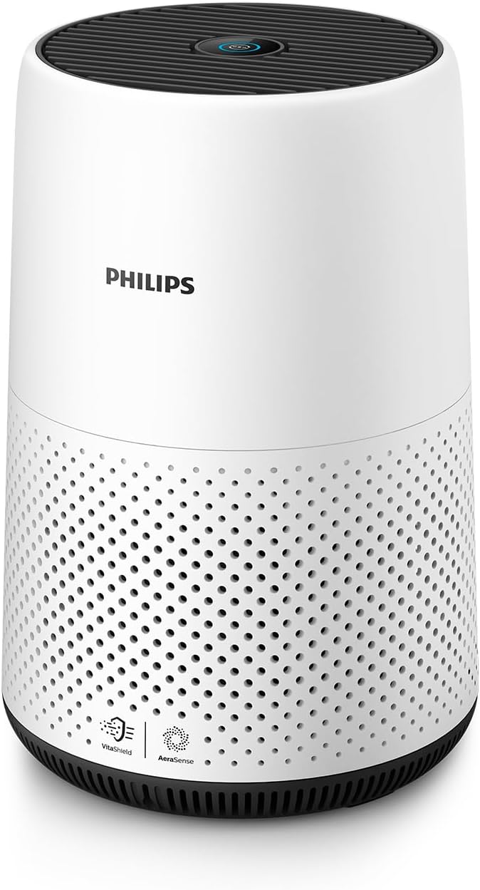 Philips 800 Series Air Purifier - Removes Germs, Dust and Allergens in Rooms up to 49m², 3 Speeds, Sleep Mode (AC0820/30) - Amazing Gadgets Outlet