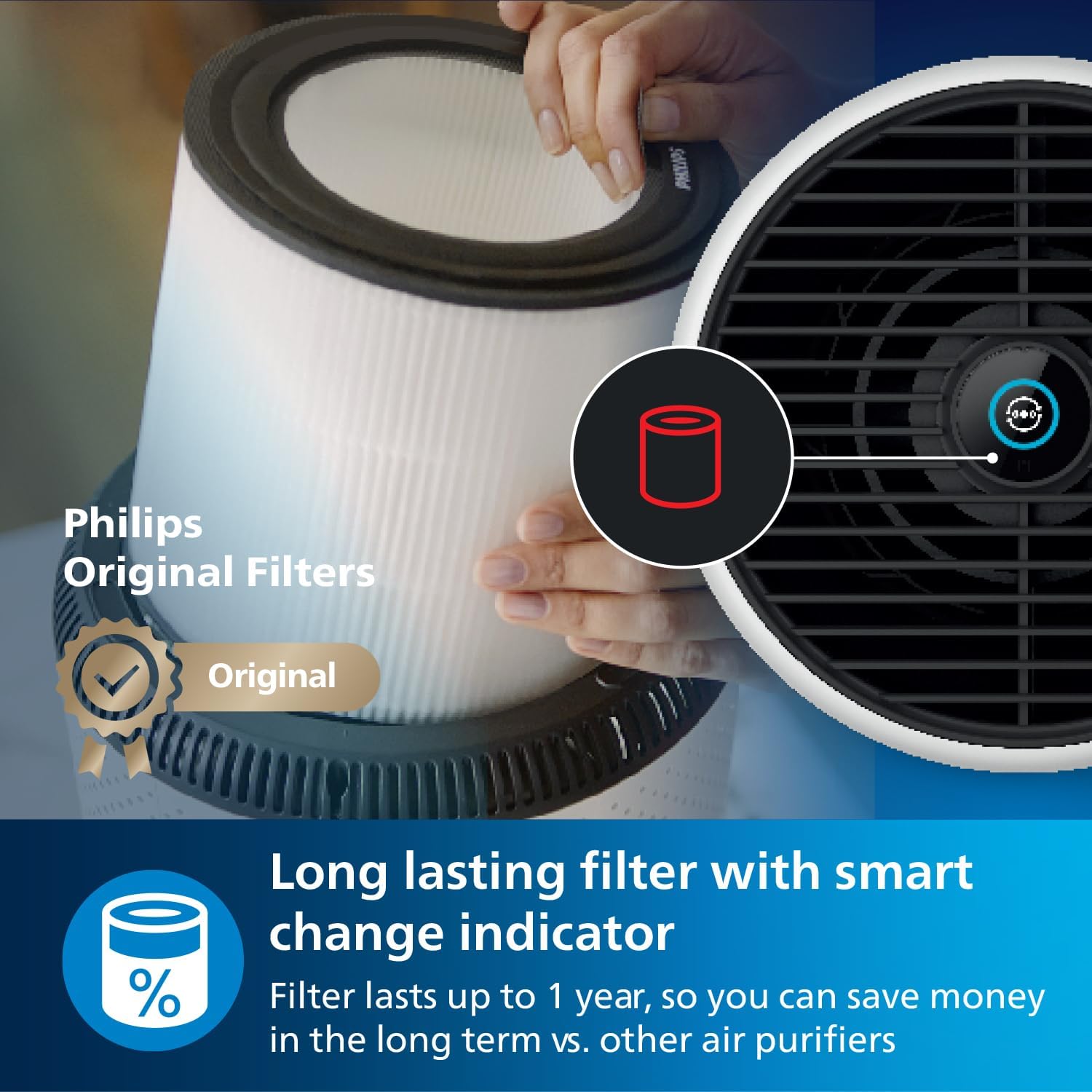 Philips 800 Series Air Purifier - Removes Germs, Dust and Allergens in Rooms up to 49m², 3 Speeds, Sleep Mode (AC0820/30) - Amazing Gadgets Outlet