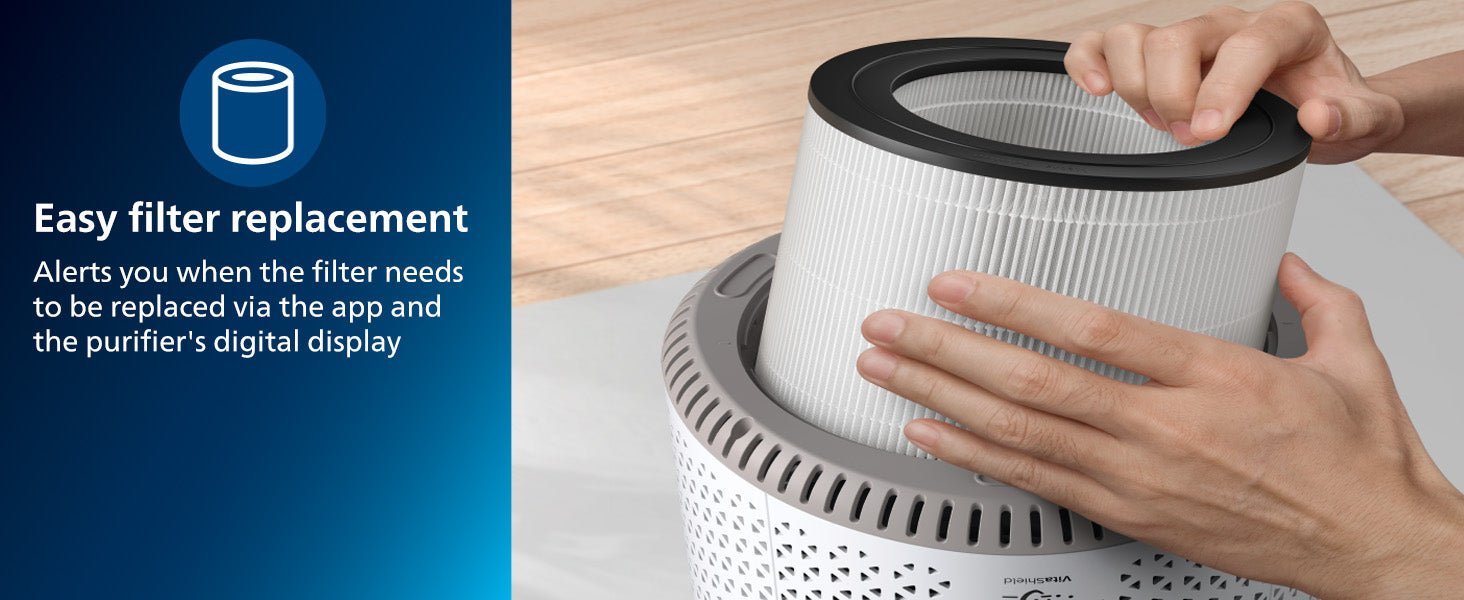 Philips Air Purifier 600 Series, Ultra - quiet and energy - efficient, For allergy sufferers, HEPA filter removes 99.97% of pollutants, Covers up to 44m2, App control, White (AC0650/20) - Amazing Gadgets Outlet