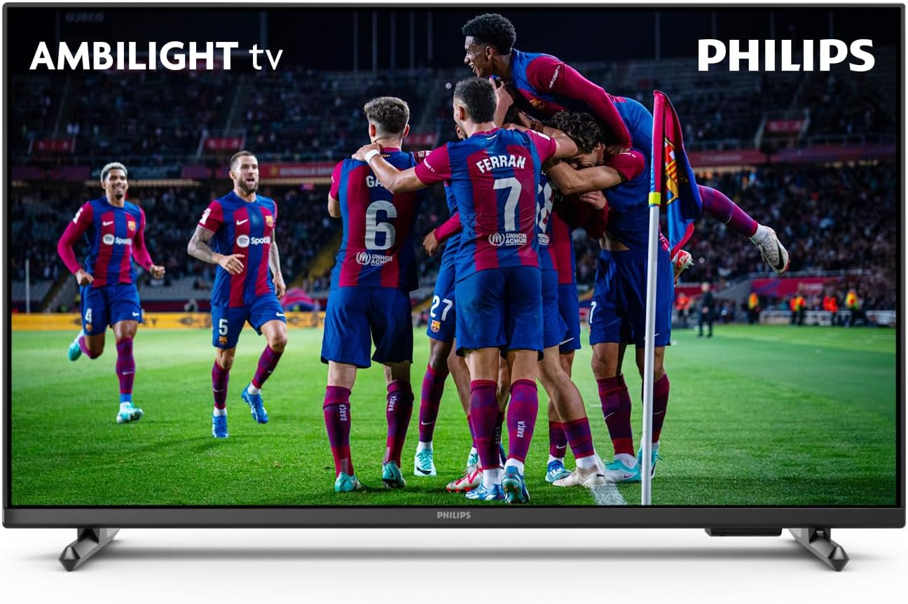 PHILIPS Ambilight PFS6908 32 inch Smart LED TV | 60Hz | Pixel Plus HD & HDR10 | SAPHI | Dolby Atmos | 12W Speakers | Google Assistant & Alexa Compatible - Amazing Gadgets Outlet