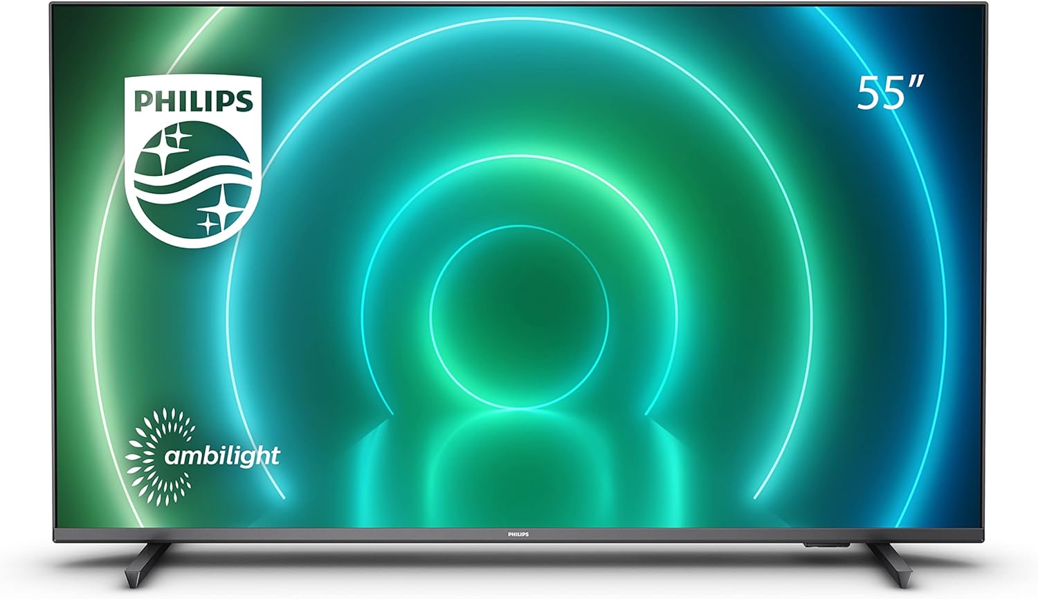 PHILIPS Ambilight PUS8108 65 inch Smart 4K LED TV | UHD & HDR10+ | 60Hz | P5 Perfect Picture Engine | SAPHI | Dolby Atmos | 20W Speakers | Google Assistant & Alexa Compatible|Satin chrome bezel - Amazing Gadgets Outlet