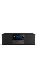 Philips Audio M6805/10 Micro Music System With Bluetooth (Hifi System, Internet Radio DAB+/FM, USB, Spotify Connect, CD, MP3 - CD, 50 W, All - In - One Micro System, Digital Sound Control), Black - Amazing Gadgets Outlet