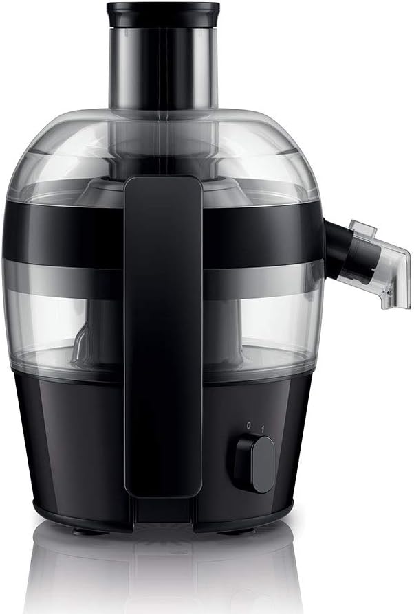 Philips Viva Collection Compact Juicer, 1.5 Litre, 500 Watt, Quick Clean Technology, Drip Stop, Dishwasher Safe Parts, See - through Pulp Container, Direct Serve, Black (HR1832/01) - Amazing Gadgets Outlet