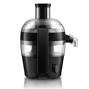 Philips Viva Collection Compact Juicer, 1.5 Litre, 500 Watt, Quick Clean Technology, Drip Stop, Dishwasher Safe Parts, See - through Pulp Container, Direct Serve, Black (HR1832/01) - Amazing Gadgets Outlet