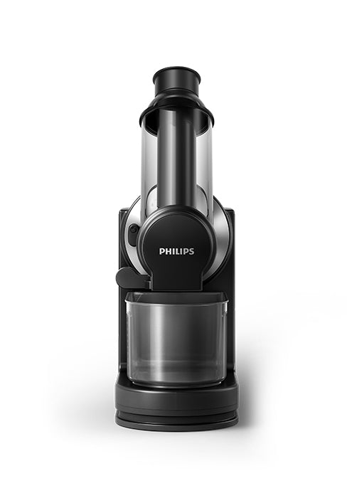 Philips Viva Collection Masticating Juicer, 150W, 1L, XL Tube, Quick Clean Technology, HomeID App, Dishwasher - safe Parts, Drip Stop, Easy Assembly, Compact Storage, Black (HR1889/71) - Amazing Gadgets Outlet