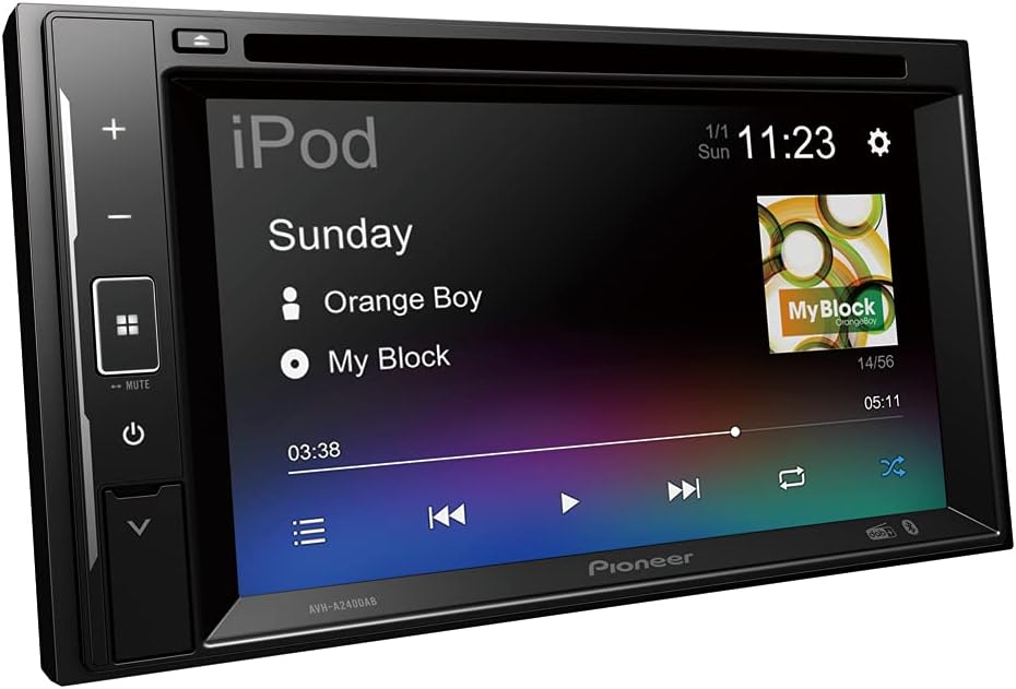 Pioneer AVH - A240DAB 6.2” touchscreen CD/DVD tuner with Smartphone Mirroring. Bluetooth, DAB/ DAB+ Digital Radio, 13 - band GEQ, advanced audio features and premium audio quality. - Amazing Gadgets Outlet