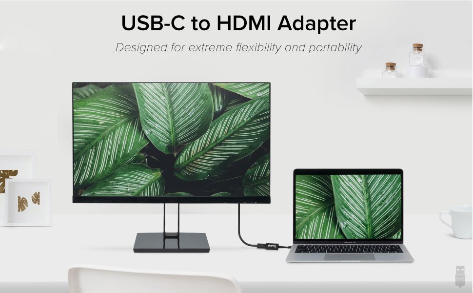 Plugable USB C to HDMI Adapter 4K 30Hz, Thunderbolt 3 to HDMI Adapter Compatible with MacBook Pro, Windows, Chromebooks, 2018+ iPad Pro, Dell XPS, Thunderbolt 3 Ports and more - Driverless   Import  Single ASIN  Import  Multiple ASIN ×Product cus - Amazing Gadgets Outlet