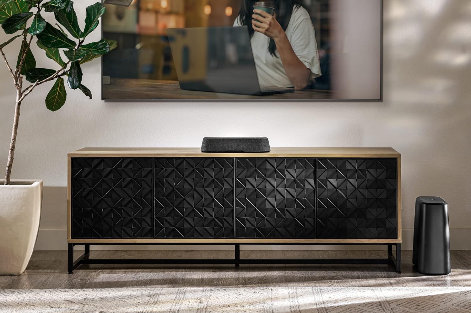 POLK AUDIO MagniFi Mini AX Ultra - Compact Dolby Atmos Soundbar for Surround Sound, with Chromecast Audio Built - In, AirPlay 2, DTS:X and Wireless Subwoofer - Amazing Gadgets Outlet