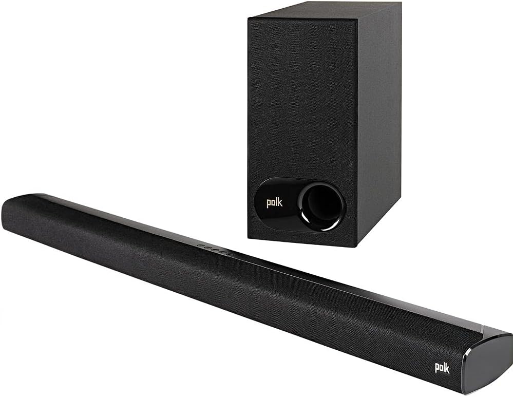 POLK Audio Signa S4 Soundbar with Wireless Subwoofer, eARC, True Dolby Atmos, Bluetooth, Ultra - Slim Sound Bar for TV with Wireless Sub, True 3D Surround Sound, Black - Amazing Gadgets Outlet