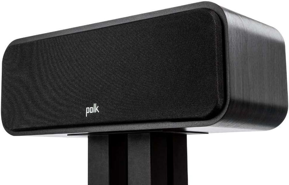 POLK AUDIO Signature Elite ES30 Center Speaker, Slim, High Resolution Center Speaker, Hi - Res Certified, Dolby Atmos and DTS: X Compatible (One Piece) - Black - Amazing Gadgets Outlet