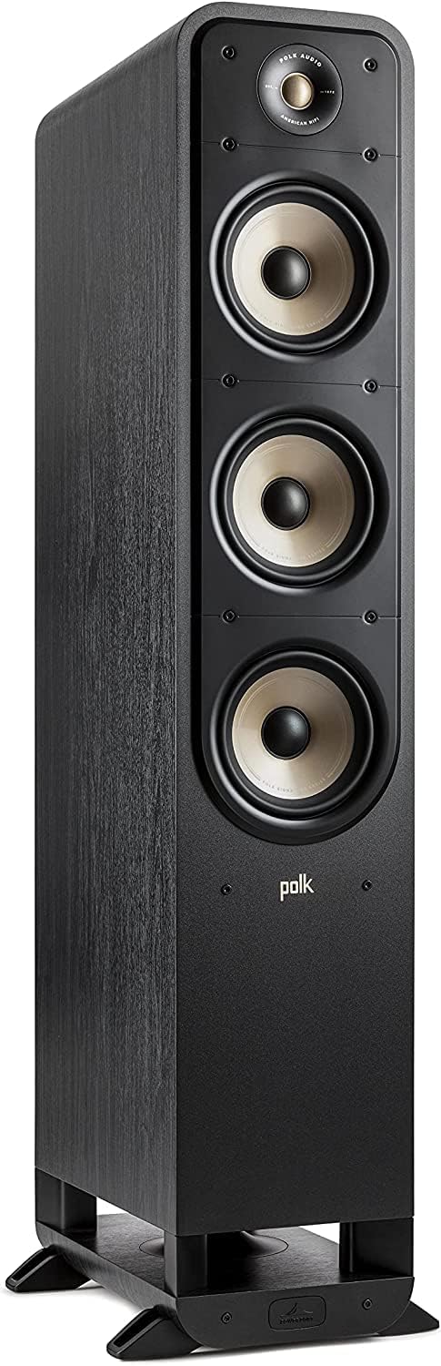 POLK AUDIO Signature Elite ES30 Center Speaker, Slim, High Resolution Center Speaker, Hi - Res Certified, Dolby Atmos and DTS: X Compatible (One Piece) - Black - Amazing Gadgets Outlet