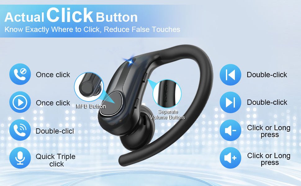 Pollway Wireless Earbuds, In - Ear Bluetooth 5.3 Wireless Earphones with 1800mAh Charging Case, 88H Playtime, LED Display, Soft Ear Hook, ENC Noise Cancelling IPX7 Waterproof Headphones - Black - Amazing Gadgets Outlet