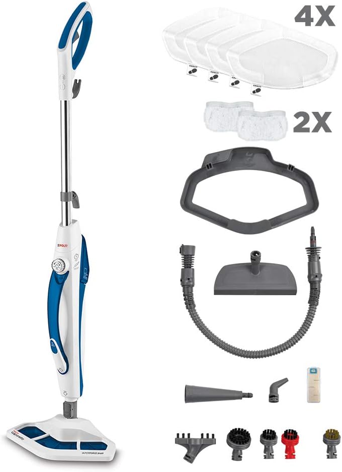 Polti Vaporetto SV440_Double Steam Mop with Handheld Cleaner (UK Version), Vaporforce Brush, Kills and eliminates 99.9% * of viruses, Germs and Bacteria, 15 in 1   Import  Single ASIN  Import  Multiple ASIN ×Product customization General - Amazing Gadgets Outlet