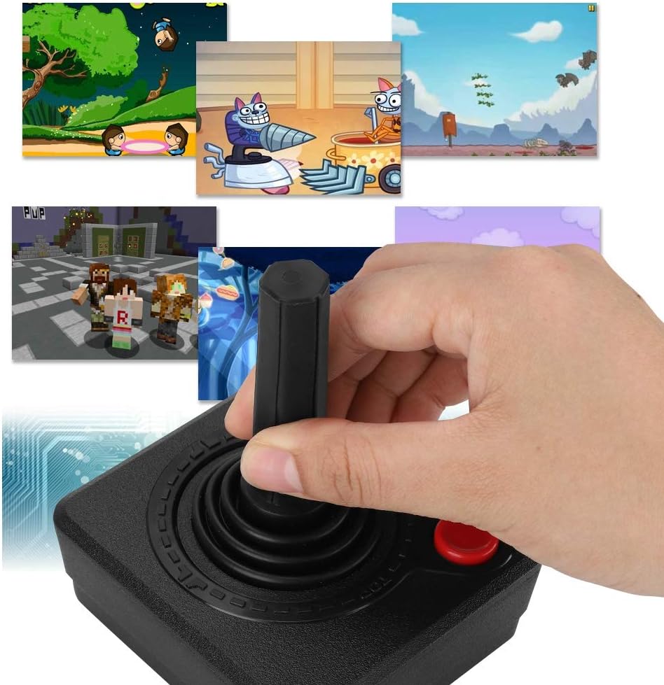 Pomya Game Control, Retro Classic 3D Analog Mobile Gaming Joystick Controller for All Atari 2600 Systems, Atari 7800 Console (All Games of Atari 7800 are Not Supported) - Amazing Gadgets Outlet