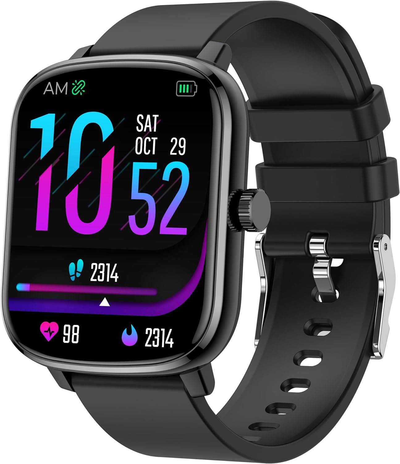 Popglory Smart Watch for Women Men Kids, 1.69" Smartwatch, 48mm Fitness Tracker Watch with Blood Pressure and Heart Rate Monitor 100+ Sports Waterproof Fitness Watch, Long Standby for Android iOS - Amazing Gadgets Outlet