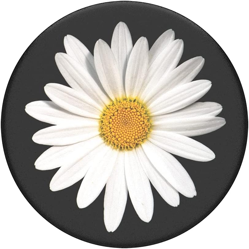 PopSockets Compatible with All Smartphones and Tablets, Nintendo Switch, Kindle E - reader, Ipad PopGrip - Expanding Stand and Grip with Swappable Top - White Daisy, Water proof - Amazing Gadgets Outlet