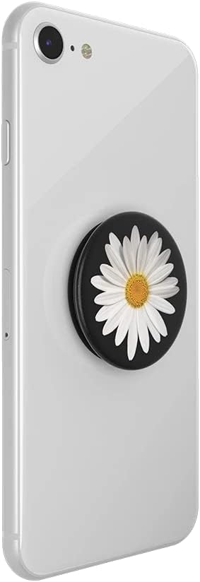 PopSockets Compatible with All Smartphones and Tablets, Nintendo Switch, Kindle E - reader, Ipad PopGrip - Expanding Stand and Grip with Swappable Top - White Daisy, Water proof - Amazing Gadgets Outlet