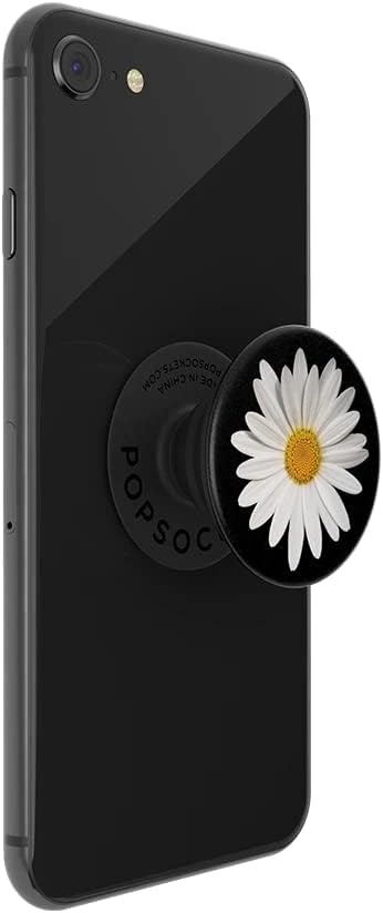 PopSockets Compatible with All Smartphones and Tablets, Nintendo Switch, Kindle E - reader, Ipad PopGrip - Expanding Stand and Grip with Swappable Top - White Daisy, Water proof - Amazing Gadgets Outlet