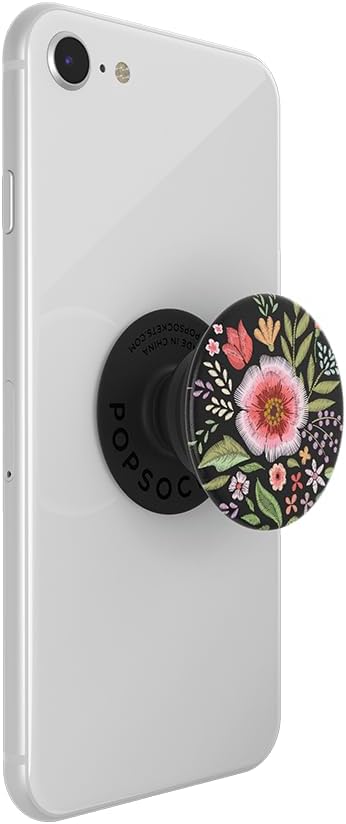 PopSockets: PopGrip Nintendo Switch, Kindle E - reader, Ipad Expanding Stand and Grip with a Swappable Top for Phones & Tablets - Flower Flair, Water proof - Amazing Gadgets Outlet