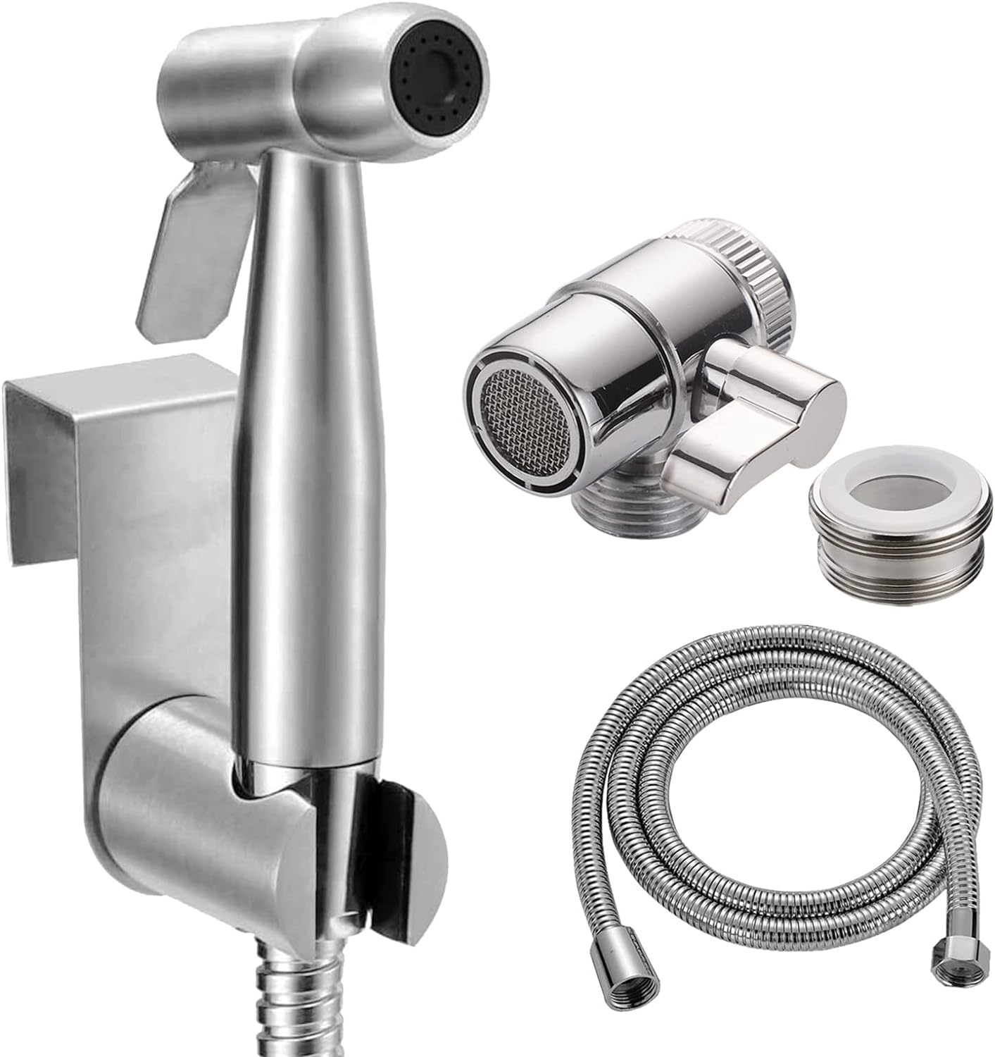 Portable Bidet Sprayer Kit - with Tap Diverter and Faucet Adapter for Kitchen Sink Faucet or Bathroom, Include 59" Hose and Hook up for Feminine Hygiene, Pet Shower   Import  Single ASIN  Import  Multiple ASIN ×Product customization Genera - Amazing Gadgets Outlet