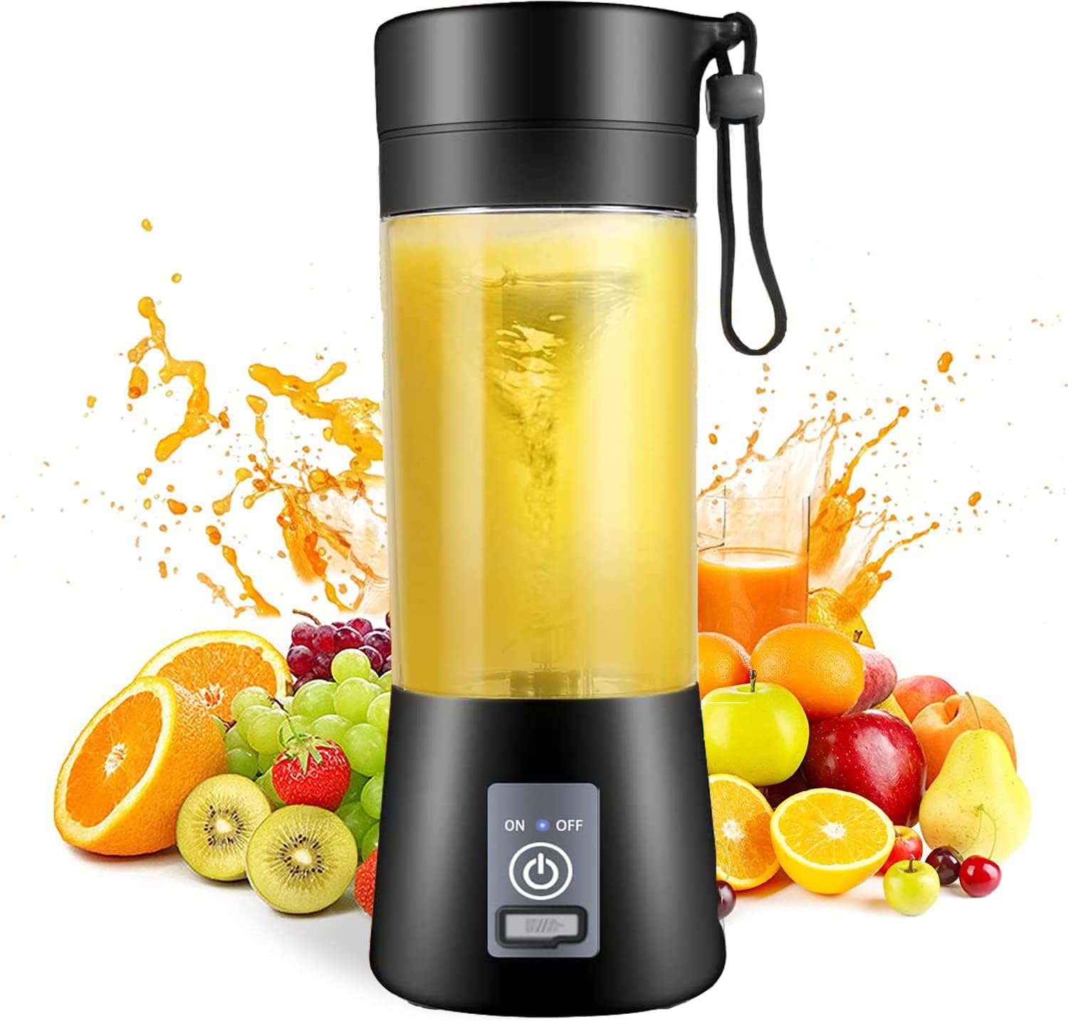 Portable Blender, Personal Blender for Shakes and Smoothies, Blender shake Smoothie for Kitchen Personal Size Blenders with Rechargeable USB, 380Ml Traveling Fruit Veggie Juicer Cup With 6 Blades - Amazing Gadgets Outlet