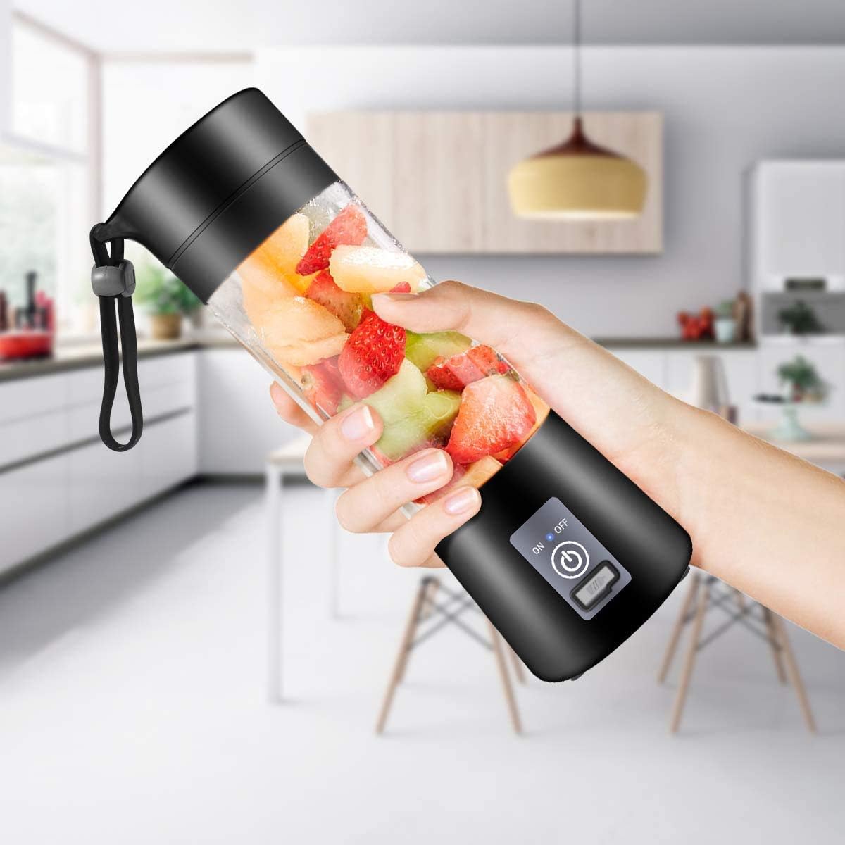 Portable Blender, Personal Blender for Shakes and Smoothies, Blender shake Smoothie for Kitchen Personal Size Blenders with Rechargeable USB, 380Ml Traveling Fruit Veggie Juicer Cup With 6 Blades - Amazing Gadgets Outlet