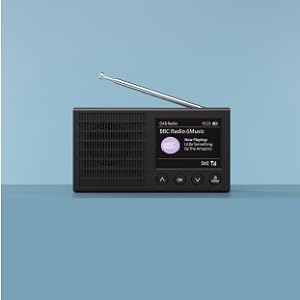 Portable Bluetooth DAB/DAB+ Radio | Rechargeable Battery Pocket Radio with 11 Hours Playback | FM Radio, Dual Alarm, 20 Presets, and Full Colour LED Display | USB, Headphone Jack | MAJORITY Eddington - Amazing Gadgets Outlet