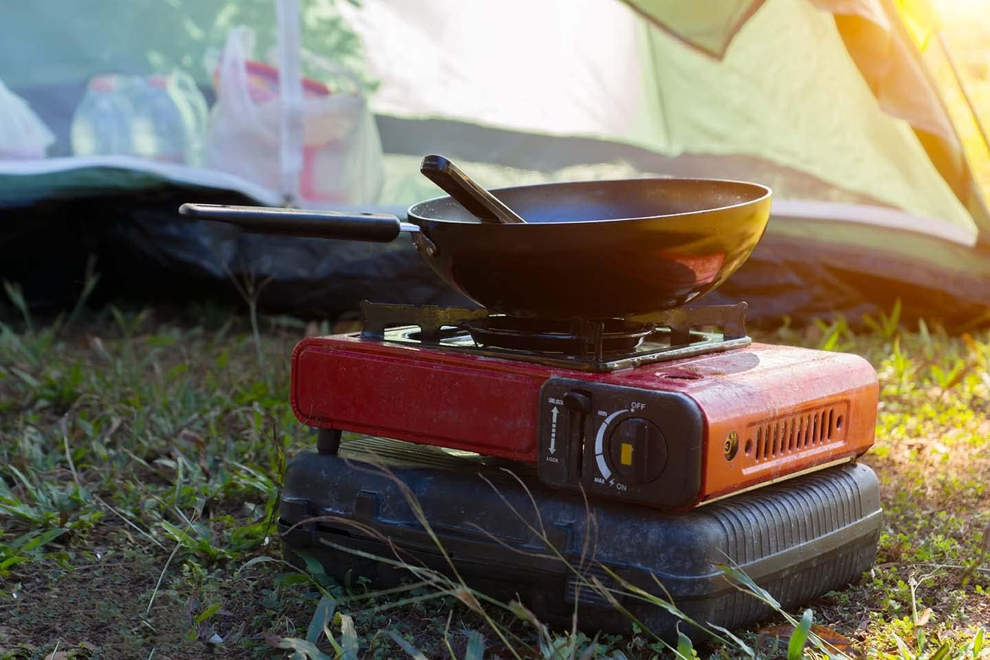 Portable Camping Gas Stove, Portable Outdoor Single Burner, Cooker, Perfect for Picnics BBQ with Extra Bag - Amazing Gadgets Outlet